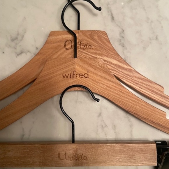 3x wooden Aritzia Hangers - Picture 1 of 5